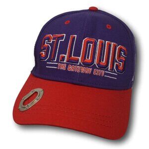Gateway Arch St Louis Ball Cap Hat Adjustable Baseball Metal Bottle Opener